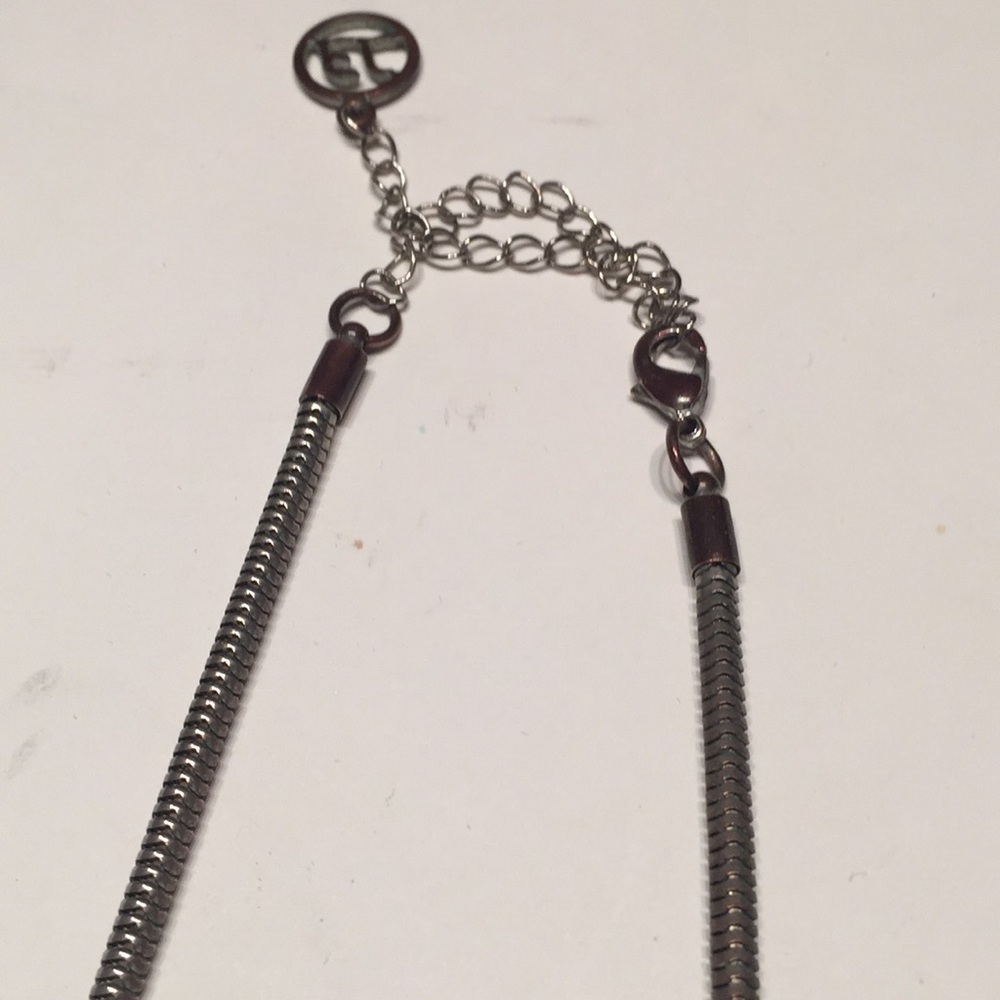 EL Silver Discs Beads &Heavy chain chunky Necklace - Picture 5 of 8